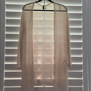 cream w/ pink undertone cardigan